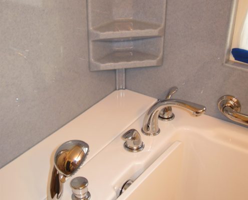 Holm walk in tub faucet with shower handset
