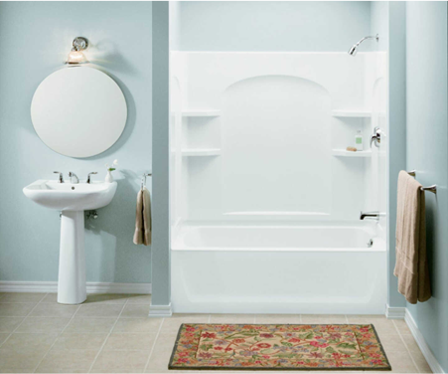 This is an example of a Sterling Ensemble tub and surround.